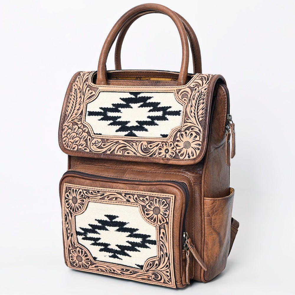 American Darling Backpack Hand Tooled Crocodile embossed Genuine Leather women bag western handbag purse