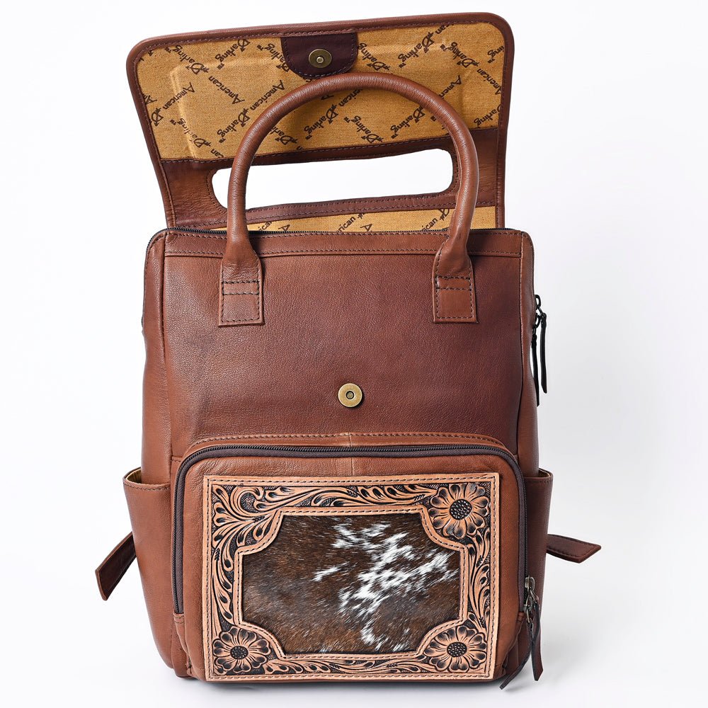 American Darling Backpack Hand Tooled Crocodile embossed Genuine Leather women bag western handbag purse