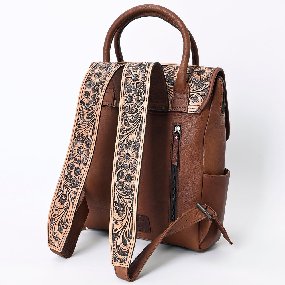 American Darling Backpack Hand Tooled Crocodile embossed Genuine Leather women bag western handbag purse