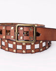 American Darling Full Grain Genuine American Leather Belt Men and Women