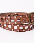 American Darling Full Grain Genuine American Leather Belt Men and Women