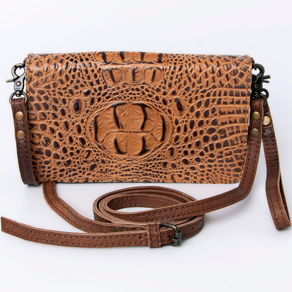 American Darling ORGANISER Upcycled Wool Genuine Leather women bag western handbag purse