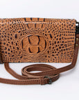 American Darling ORGANISER Upcycled Wool Genuine Leather women bag western handbag purse