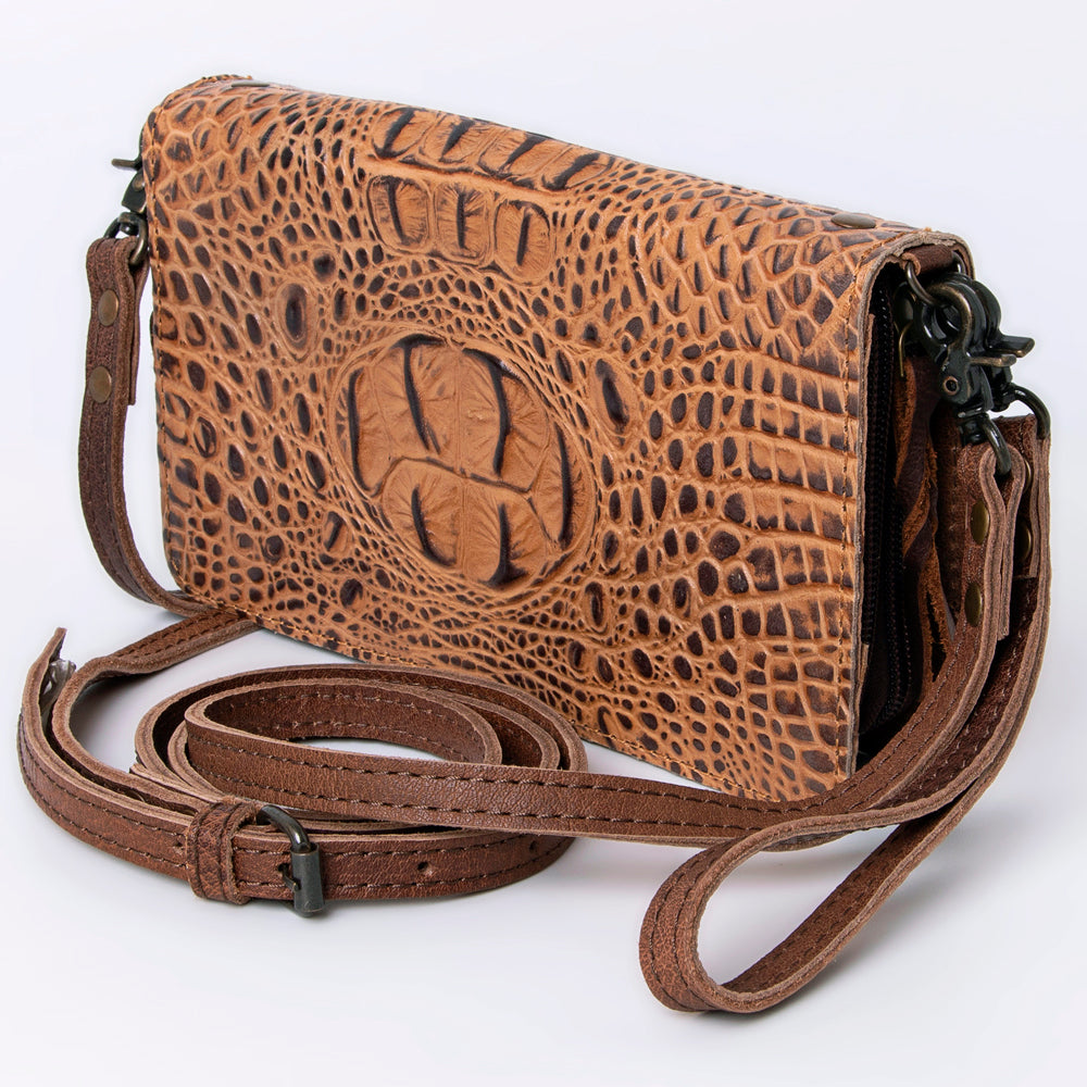 American Darling ORGANISER Upcycled Wool Genuine Leather women bag western handbag purse