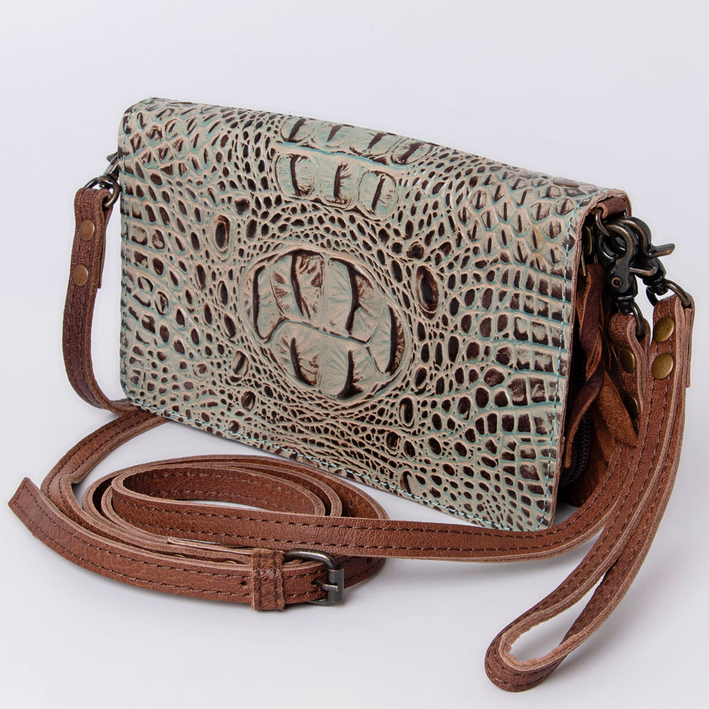 American Darling ORGANISER Upcycled Wool Genuine Leather women bag western handbag purse