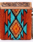 American Darling Hand Tooled Hair On Genuine Leather Women Bag Western Handbag Purse