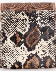 American Darling Hand Tooled Hair On Genuine Leather Women Bag Western Handbag Purse
