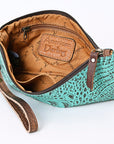 American Darling Crocodile Embossed Genuine Leather Women Bag Western Handbag Purse