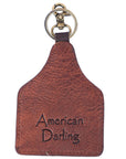 American Darling ADKRM114 Hair-On Genuine Leather Keyring