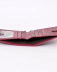 Never Mind Nmbgm128D Card-Holder Vintage Handmade Genuine Cowhide Leather Women Bag Western Handbag Purse