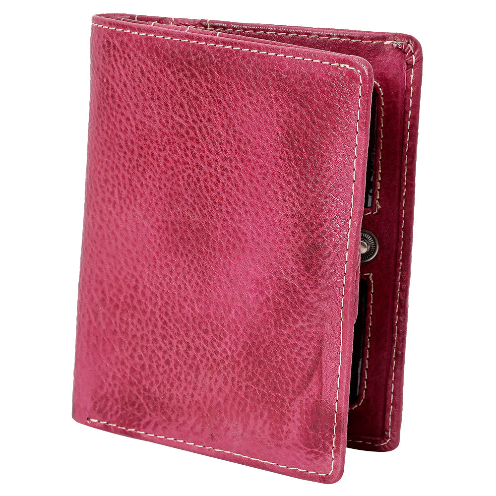 Never Mind Nmbgm128D Card-Holder Vintage Handmade Genuine Cowhide Leather Women Bag Western Handbag Purse
