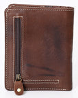 Never Mind Nmbgm128E Card-Holder Vintage Handmade Genuine Cowhide Leather Women Bag Western Handbag Purse