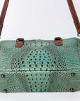 Handcrafted Crocodile Embossed Genuine Leather Women Western Tote Bag With Classic Style