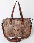 Handcrafted Crocodile Embossed Genuine Leather Women Western Tote Bag With Classic Style