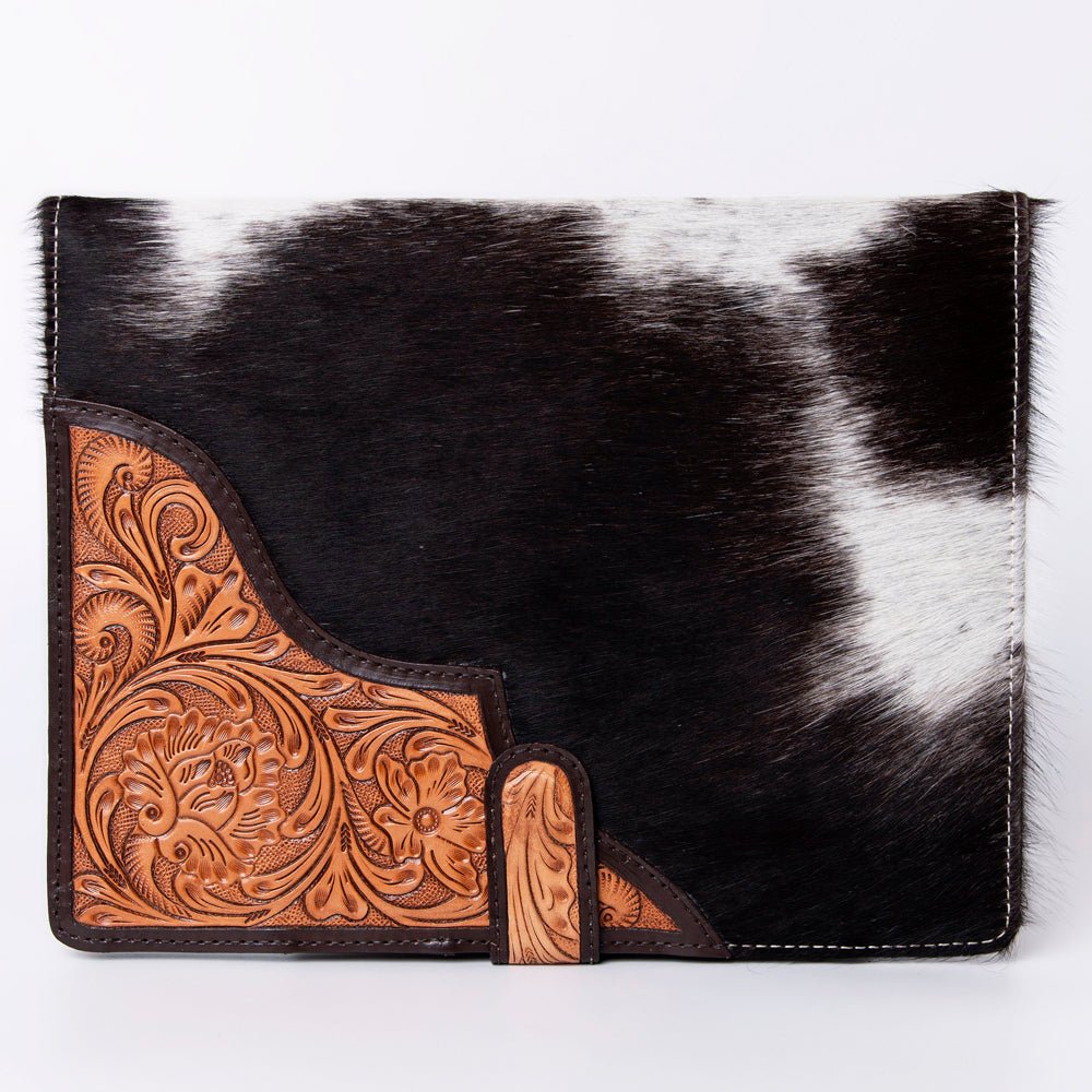 American Darling Portfolio Bag Hand Tooled Crocodile embossed Genuine Leather women bag western handbag purse - Everest Ranch