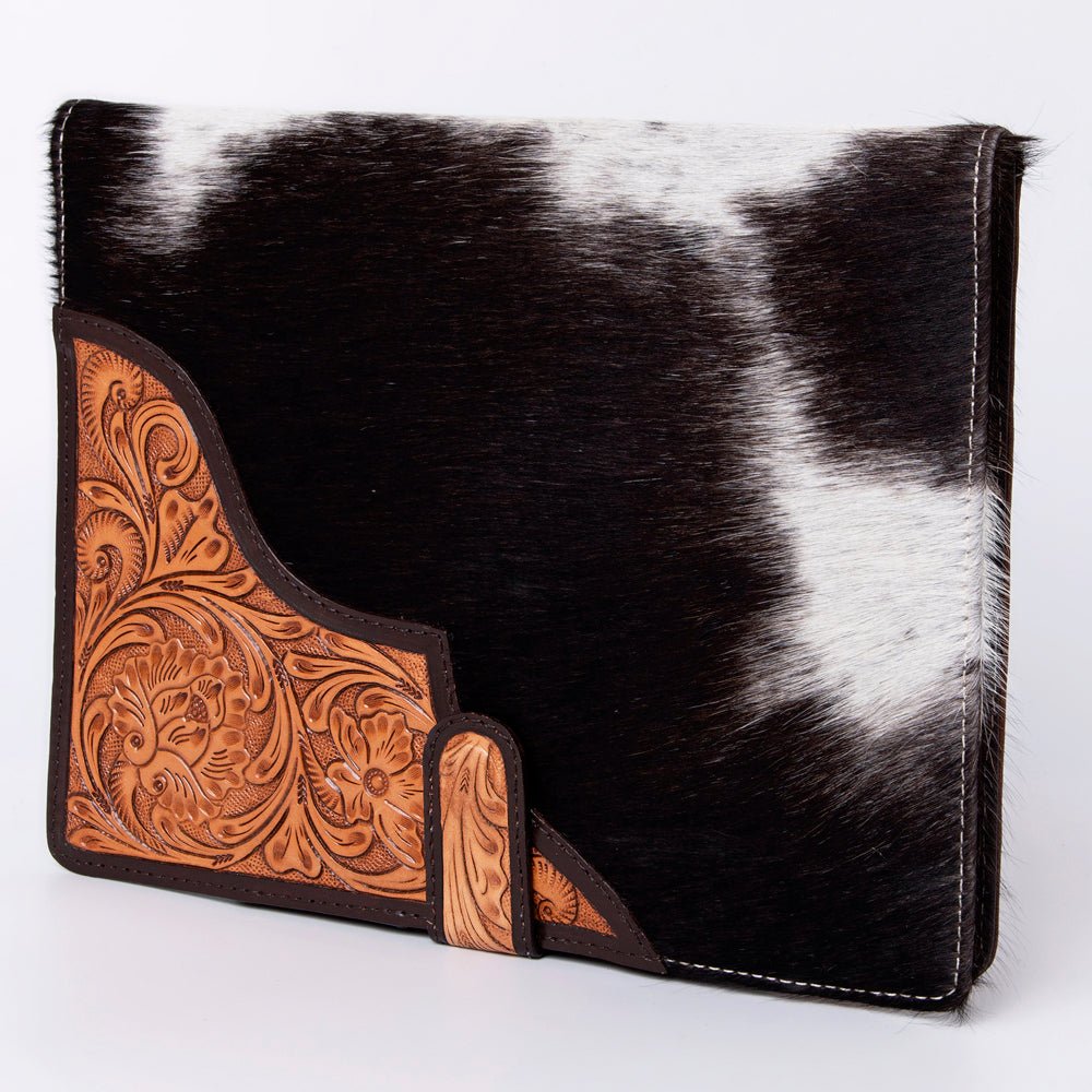 American Darling Portfolio Bag Hand Tooled Crocodile embossed Genuine Leather women bag western handbag purse - Everest Ranch