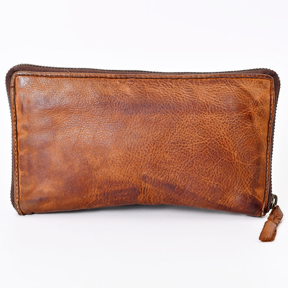 Never Mind Nmbgm106H Wallet Vintage Handmade Genuine Cowhide Leather Women Bag Western Handbag Purse