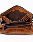 Never Mind Nmbgm106H Wallet Vintage Handmade Genuine Cowhide Leather Women Bag Western Handbag Purse