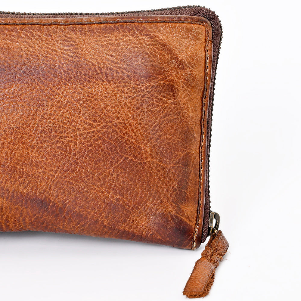 Never Mind Nmbgm106H Wallet Vintage Handmade Genuine Cowhide Leather Women Bag Western Handbag Purse