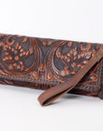 American Darling ADBG1106A Wallet Hand Tooled Genuine Leather Women Bag Western Handbag Purse