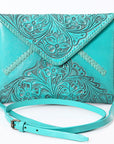 American Darling Envelope Hand Tooled Genuine Leather women bag western handbag purse
