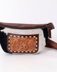 ADBG1110 American Darling Fanny Pack Hand Tooled Hair-On Genuine Leather women bag western handbag purse