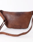 ADBG1110 American Darling Fanny Pack Hand Tooled Hair-On Genuine Leather women bag western handbag purse