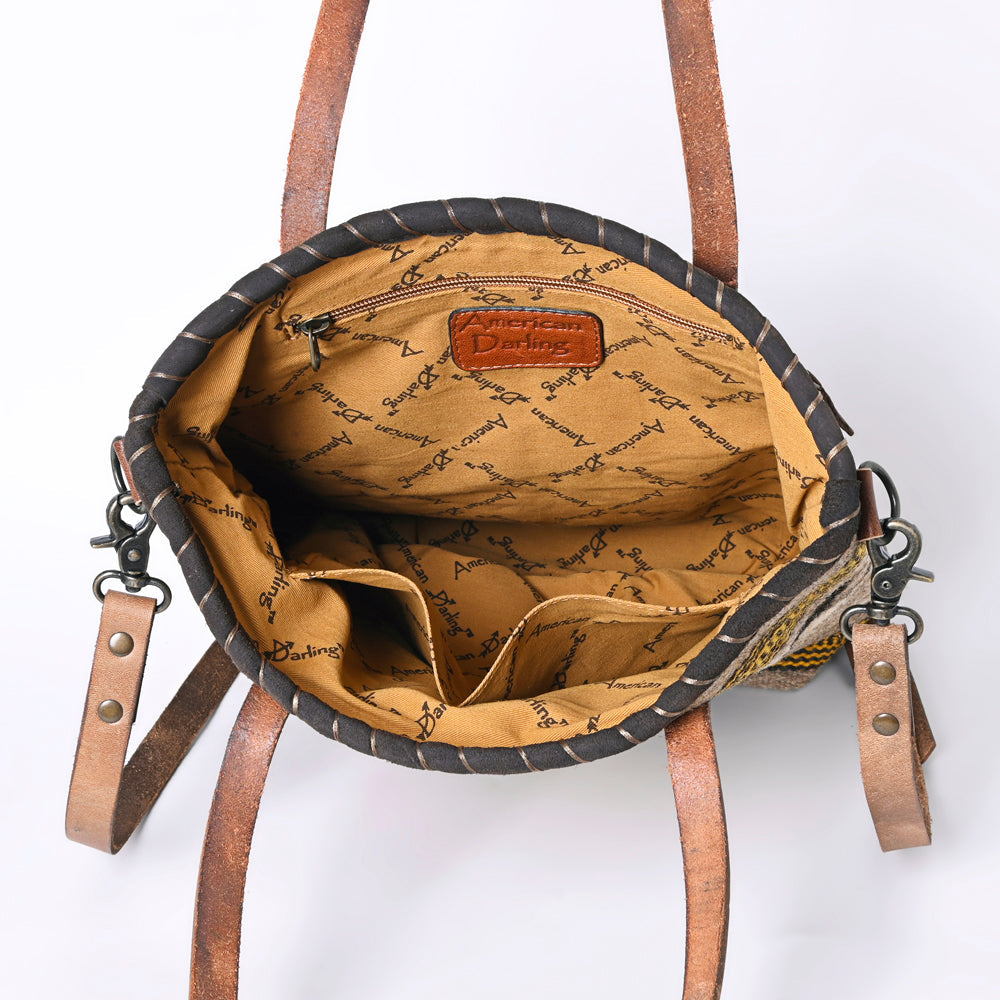 ADBG1111 American Darling Tote Saddle Blanket Genuine Leather women bag western handbag purse
