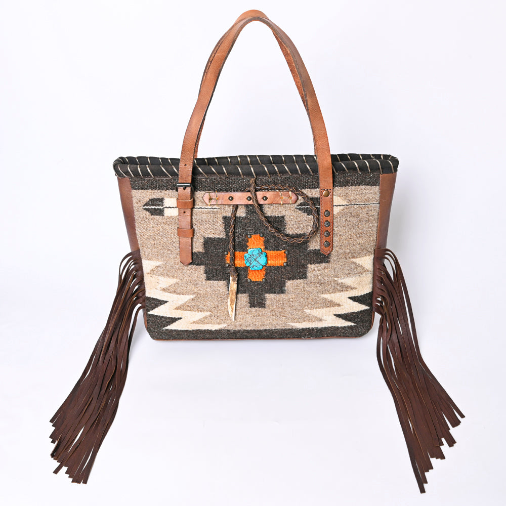 American Darling ADBG1113 Tote Saddle Blanket Genuine Leather women bag western handbag purse