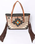 American Darling ADBG1113 Tote Saddle Blanket Genuine Leather women bag western handbag purse
