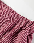 Corded Knit Mock Neck Tee and Pant Set