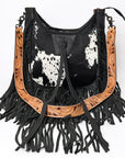 American Darling Hobo Hair On Genuine Leather Women Bag Western Handbag Purse