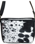 Crossbody Hair-On Genuine Leather women bag western handbag purse