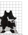 Premium Handcrafted Cowhide Rug With Hair On Leather Finish For Contemporary Living