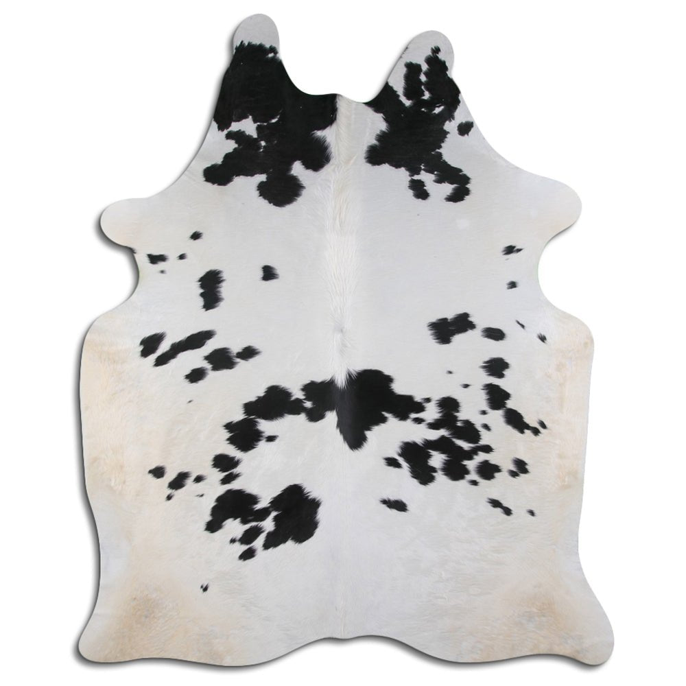 Premium Handcrafted Cowhide Rug With Hair On Leather Finish For Contemporary Living