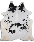 Premium Handcrafted Cowhide Rug With Hair On Leather Finish For Contemporary Living