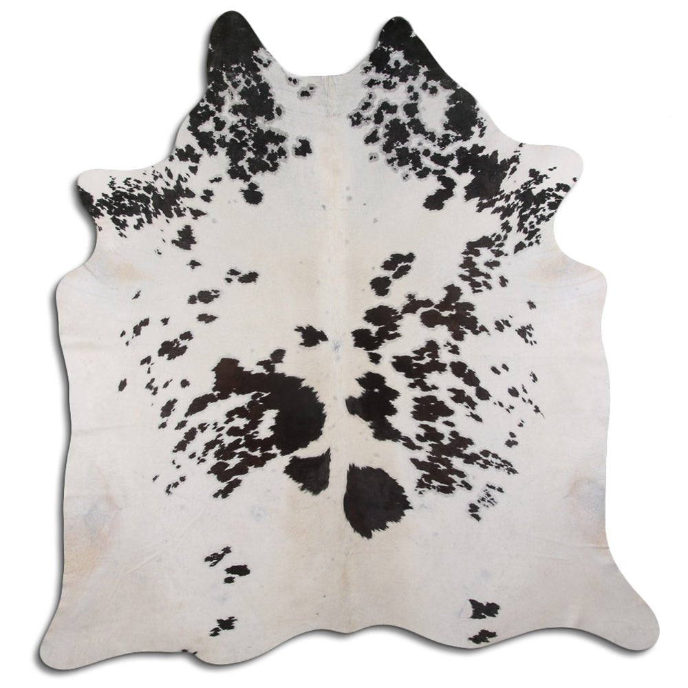 8 Ft X 7 Ft Genuine Brazilian Cowhide Skin Rug by Hilason | Hair-On Leather Home Décor Carpet