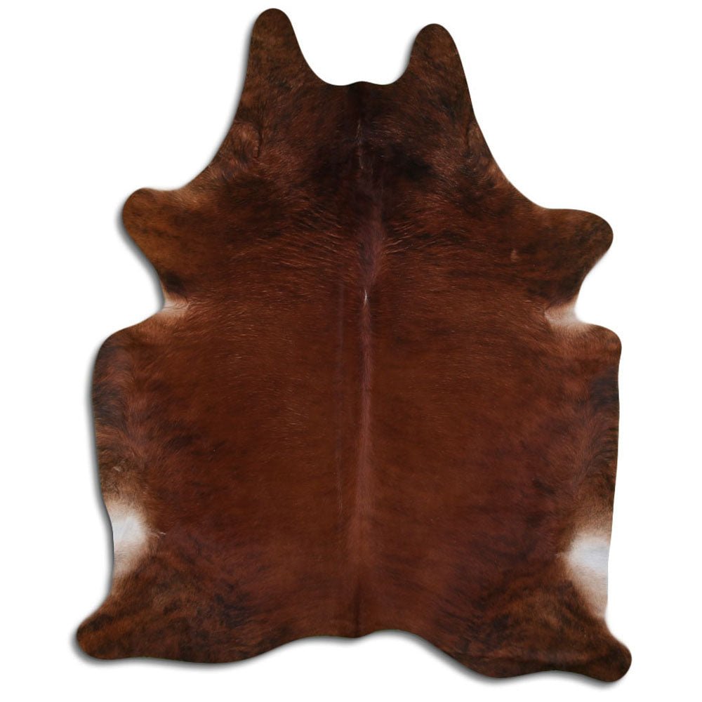 Premium Handcrafted Cowhide Rug With Hair On Leather Finish For Contemporary Living