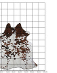 7.5 Ft X 6.5 Ft Genuine Brazilian Cowhide Skin Rug by Hilason | Hair-On Leather Home Décor Carpet