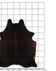 Genuine Brazilian Cowhide Rug 8.5 By 7.5 Feet Hair On Leather Decor