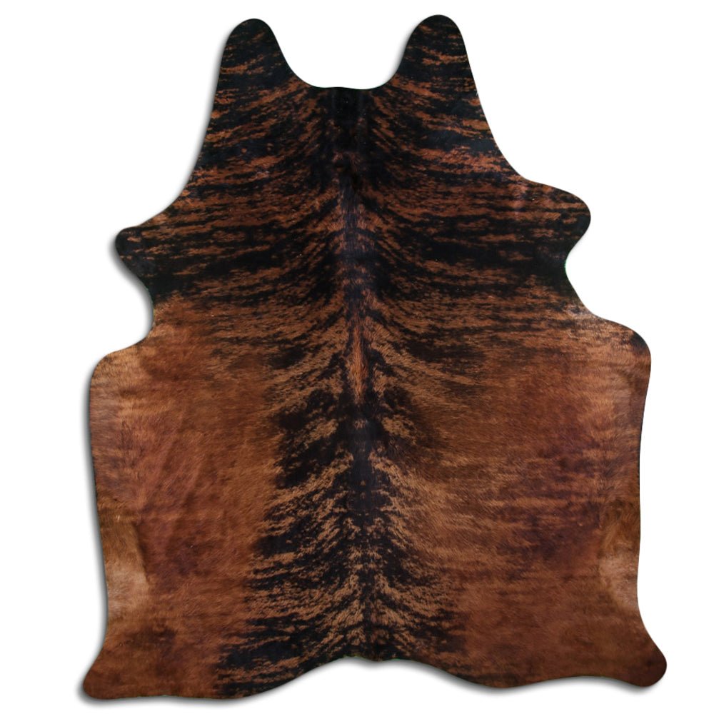 Premium Handcrafted Cowhide Rug With Hair On Leather Finish For Contemporary Living