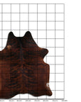 Premium Handcrafted Cowhide Rug With Hair On Leather Finish For Contemporary Living
