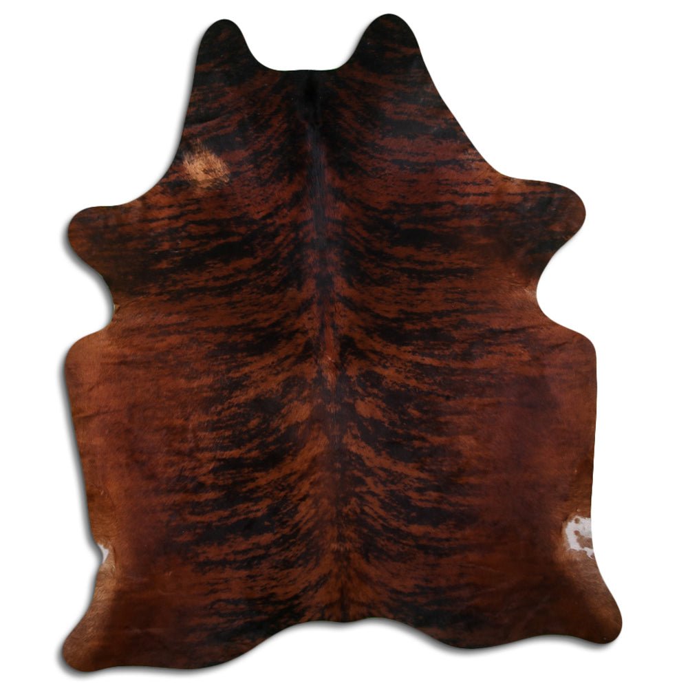 Premium Handcrafted Cowhide Rug With Hair On Leather Finish For Contemporary Living