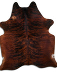 Premium Handcrafted Cowhide Rug With Hair On Leather Finish For Contemporary Living