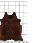 8.5 Ft X 7 Ft Genuine Brazilian Cowhide Skin Rug by Hilason | Hair-On Leather Home Décor Carpet
