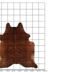 7.5 Ft X 6.5 Ft Genuine Brazilian Cowhide Skin Rug by Hilason | Hair-On Leather Home Décor Carpet
