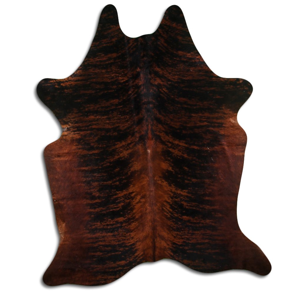 Premium Handcrafted Cowhide Rug With Hair On Leather Finish For Contemporary Living