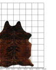 Premium Handcrafted Cowhide Rug With Hair On Leather Finish For Contemporary Living
