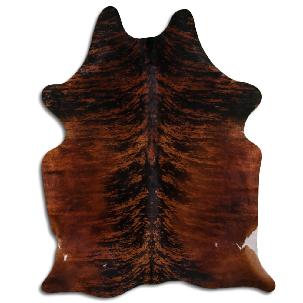 Premium Handcrafted Cowhide Rug With Hair On Leather Finish For Contemporary Living