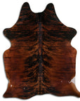 Premium Handcrafted Cowhide Rug With Hair On Leather Finish For Contemporary Living